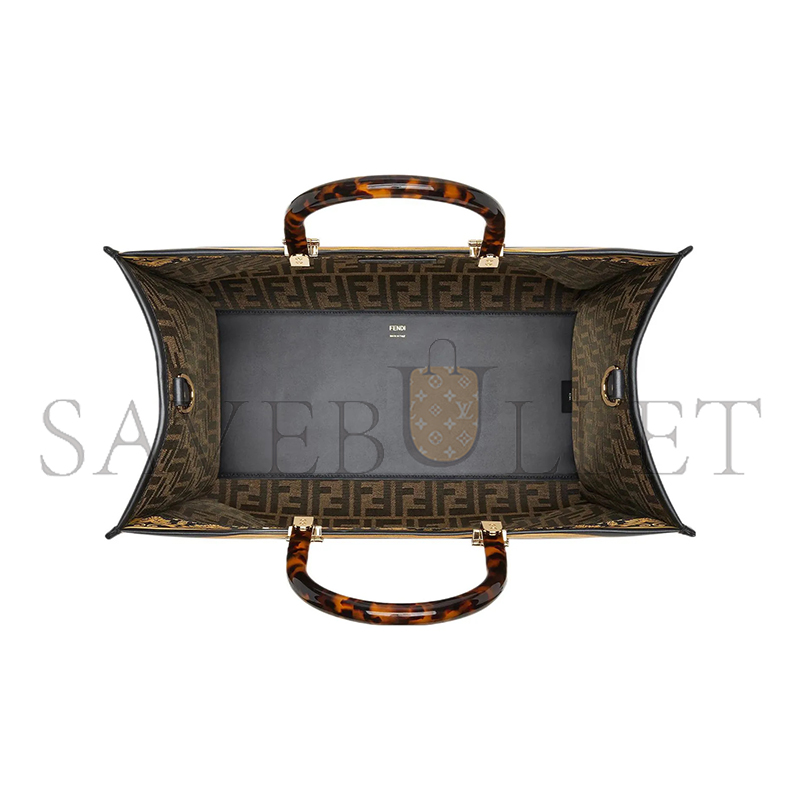 F**di versace x F**di fendace sunshine shopper tote 8bh386ajtyf15hm (35*31*17m)